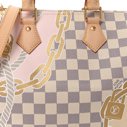 Louis Vuitton Damier Azur Nautical Speedy Bandouliere 25 7 of 9