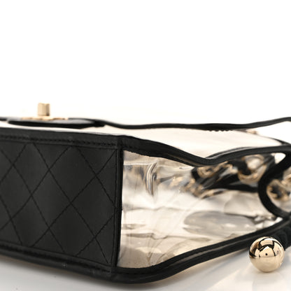 Chanel Lambskin PVC Sand By The Sea Flap With Pearl Strap Black 9 of 9