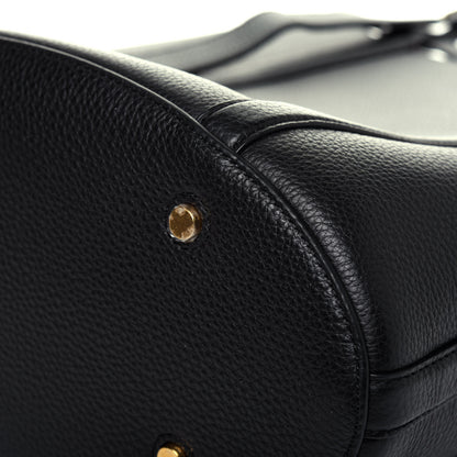 Mulberry Small Classic Grain Calfskin Bucket Tote Bag Black 16 of 21