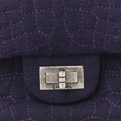 Chanel Jersey Coco's Croc 2.55 Reissue 226 Flap Purple 9 of 13