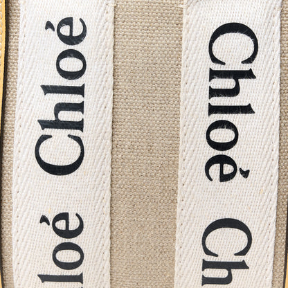 Chloe Cotton Calfskin Mini Woody Ribbon Tote Honey Gold 8 of 10