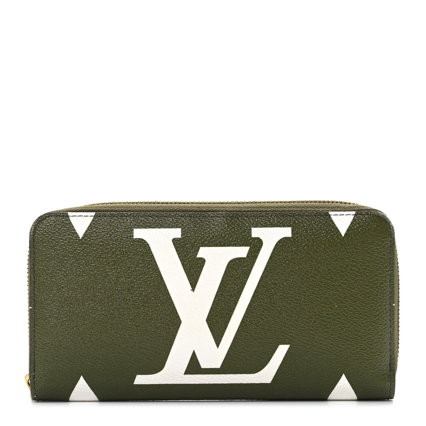 Monogram Giant Zippy Wallet Kaki White