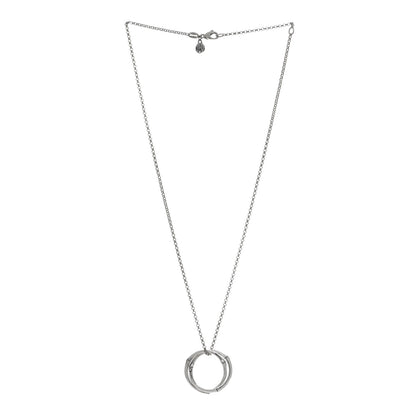 John Hardy Sterling Silver Bamboo Interlocking Pendant Necklace 3 of 4