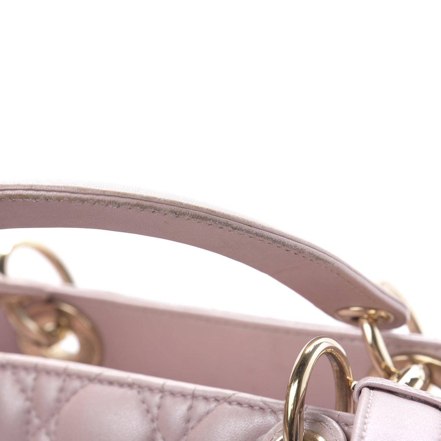 Pearly Lambskin Cannage Medium Lady Dior Lotus