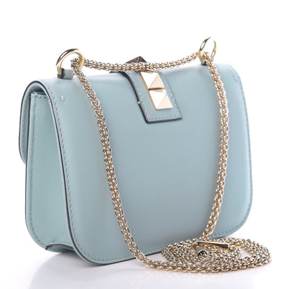 Valentino Garavani Vitello Small Glam Lock Rockstud Flap Sky Sorbet 4 of 11