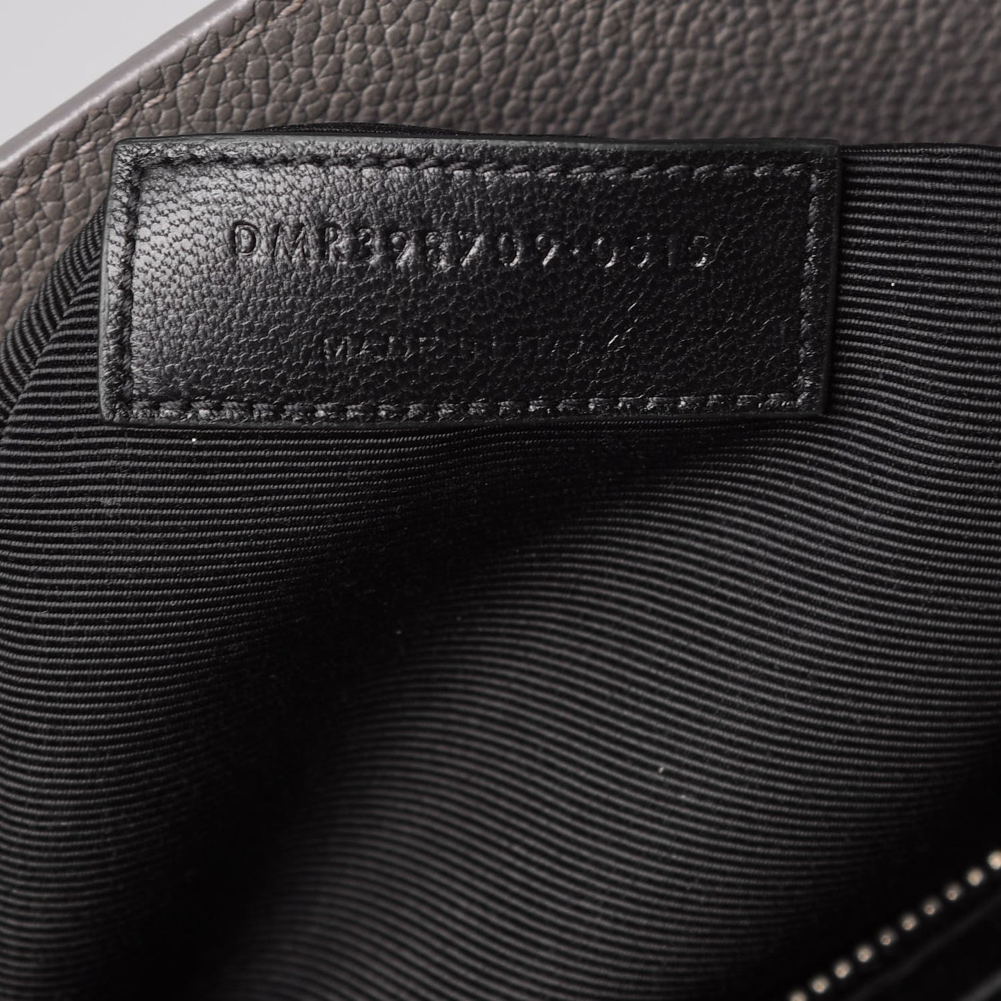 Grained Calfskin Small Sac De Jour Fog