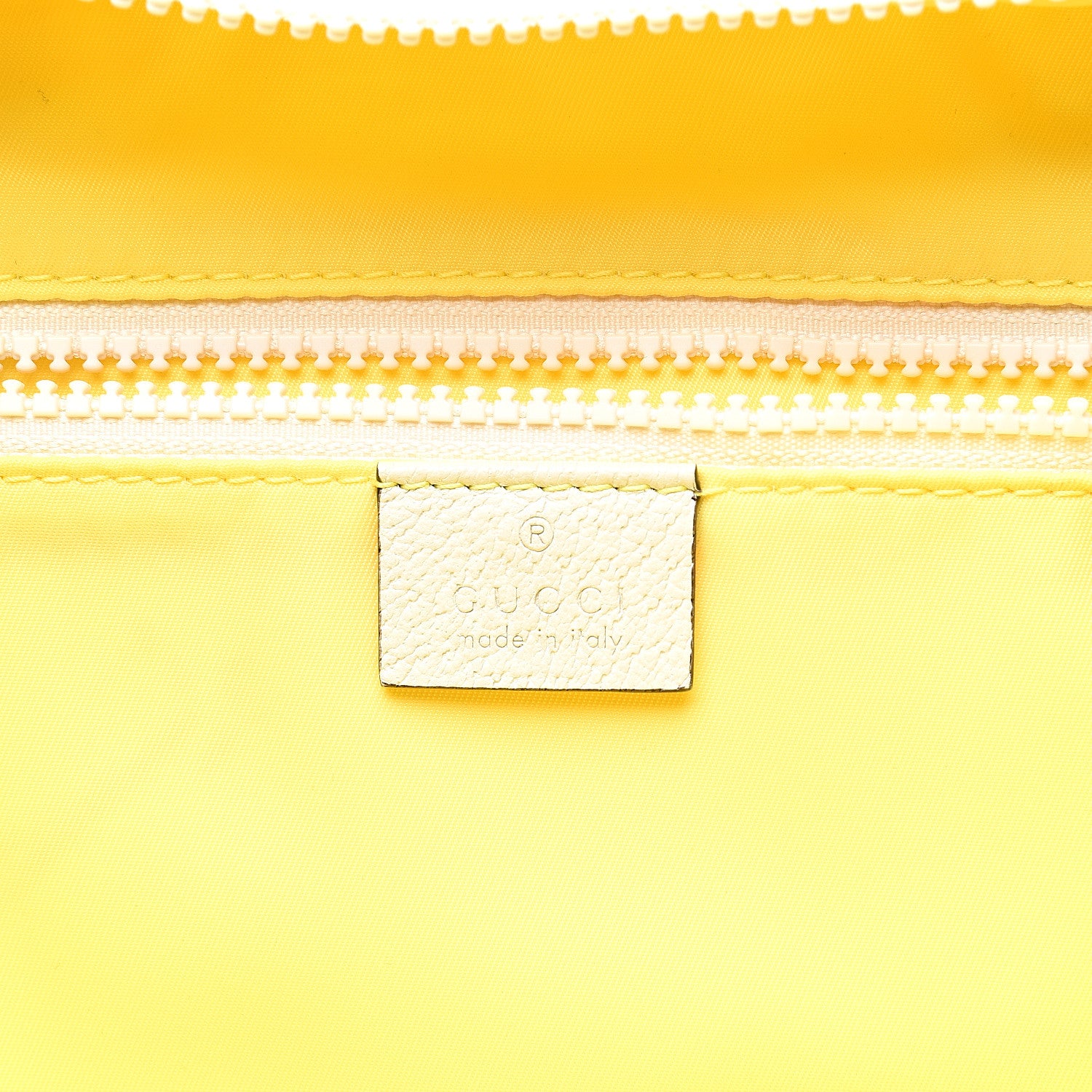 Gucci Nylon Twill Blind For Love Interlocking G Backpack Pastel Yellow Multicolor 5 of 10