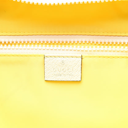 Gucci Nylon Twill Blind For Love Interlocking G Backpack Pastel Yellow Multicolor 5 of 10