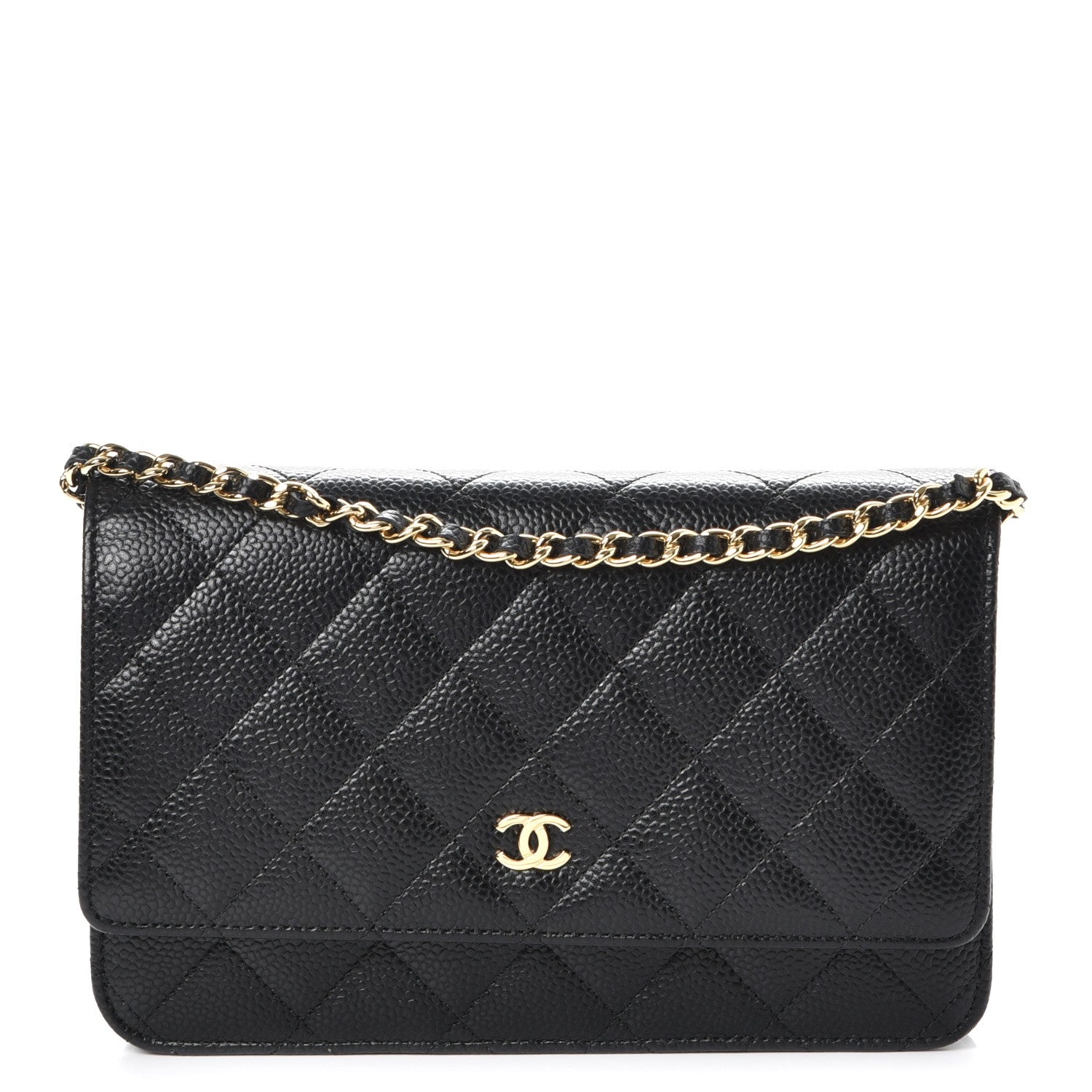 Chanel Caviar Quilted Wallet On Chain WOC Black 1 of 9