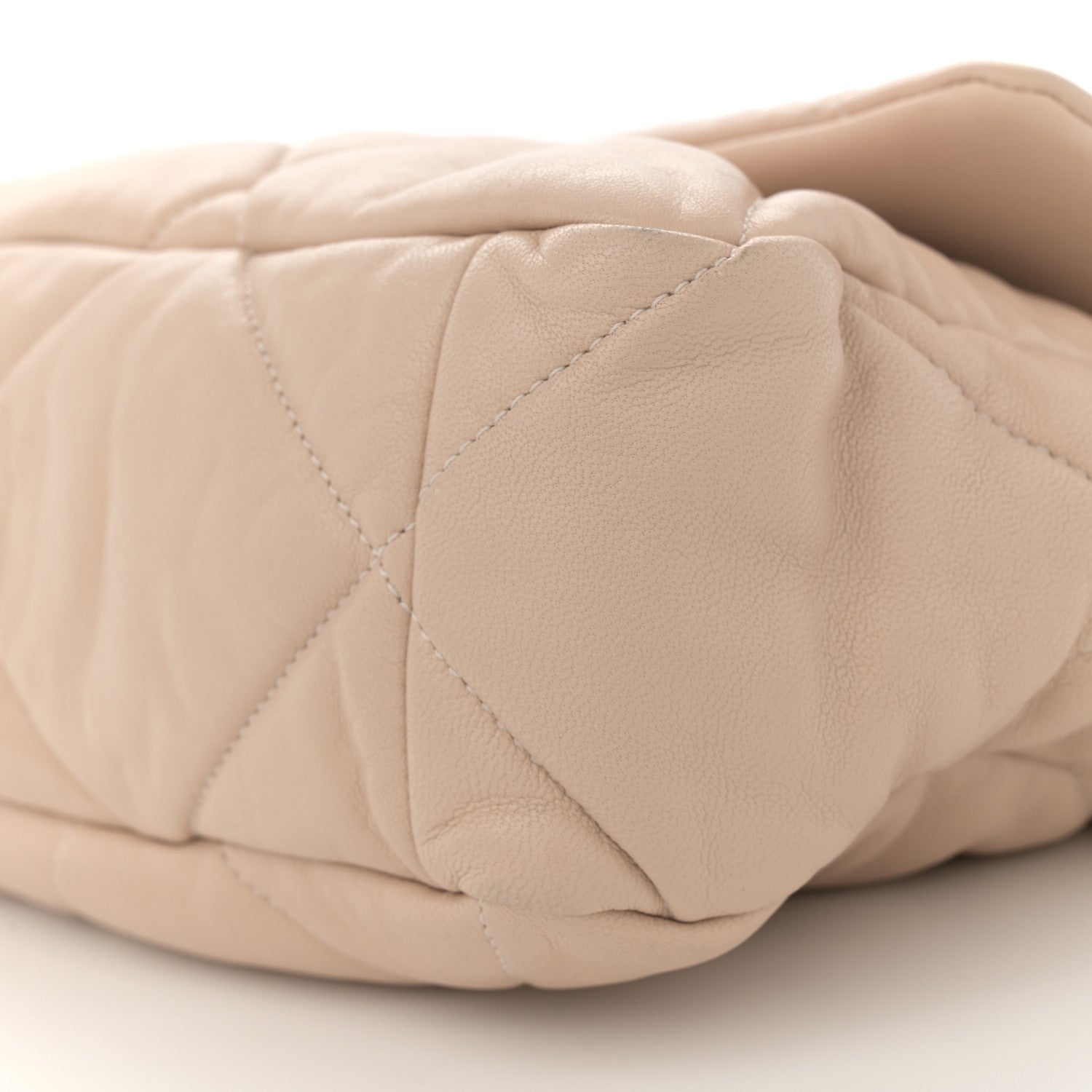 Chanel Lambskin Quilted Large Chanel 19 Flap Dark Beige 10 of 12