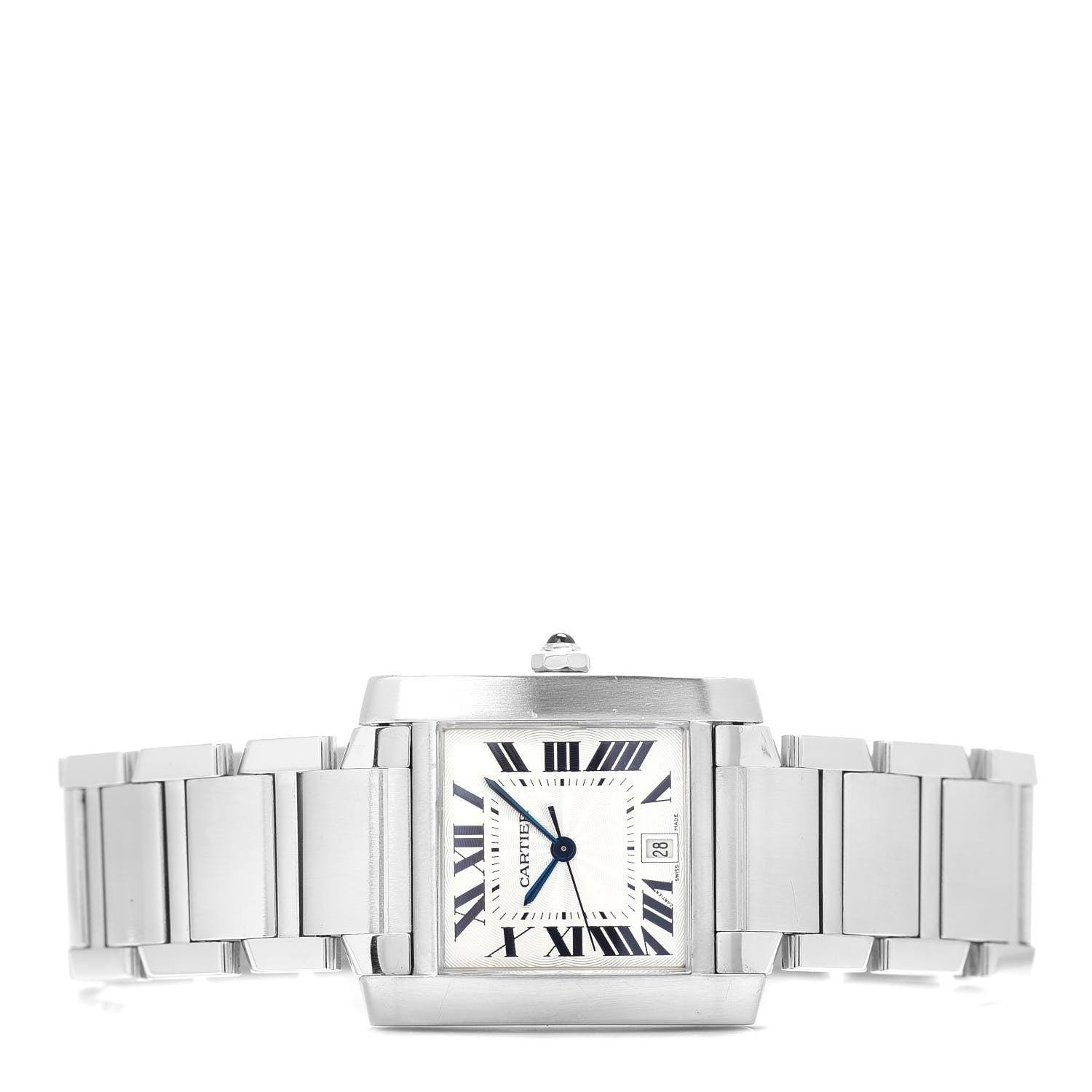 Cartier Stainless Steel 28mm Tank Francaise Automatic Watch 2 of 4