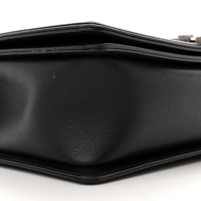 Chanel Calfskin Chevron Quilted New Medium Boy Flap Black 9 of 14