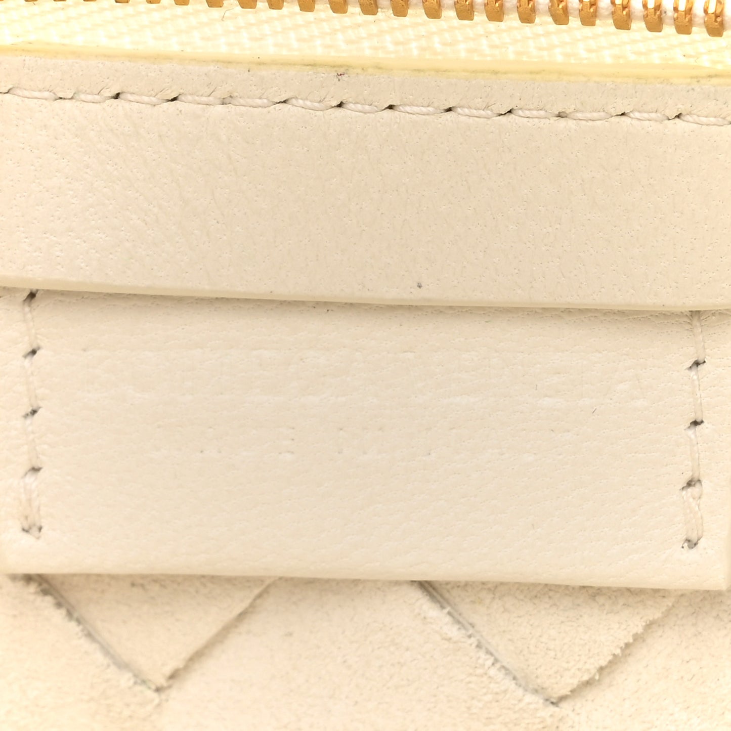 Nappa Intrecciato Medium Turn Pouch White
