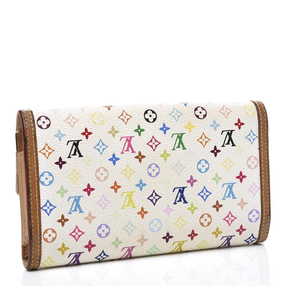 Louis Vuitton Monogram Multicolor Porte Tresor International Wallet White 2 of 10