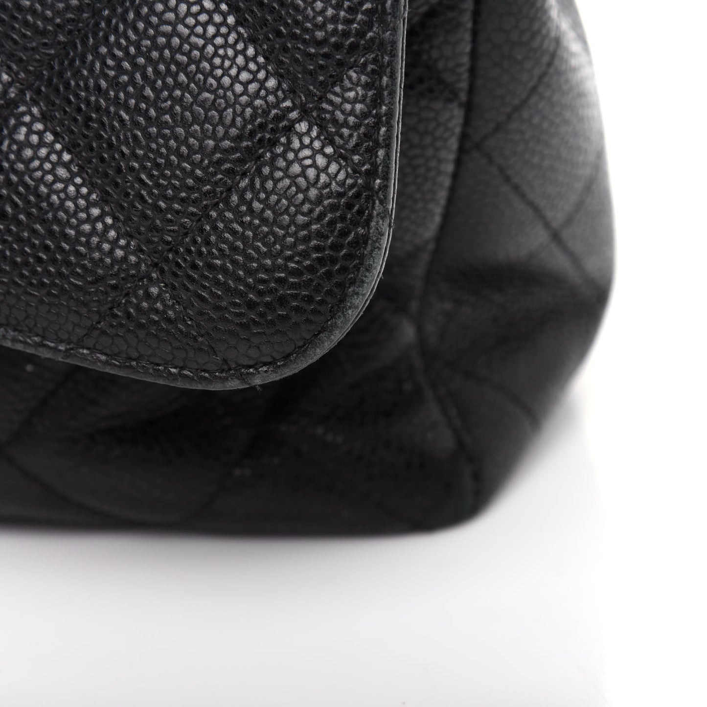 Caviar Quilted Jumbo Single Flap Black