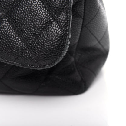 Chanel Caviar Quilted Jumbo Single Flap Black 12 of 14