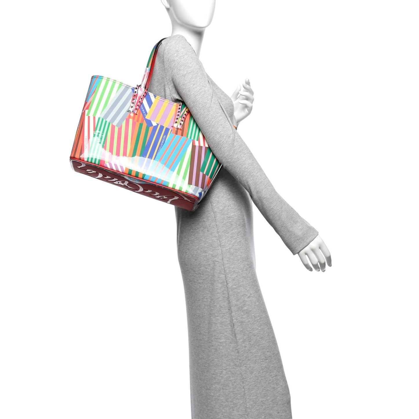 Patent Calfskin Small Cabata Tote Multicolor