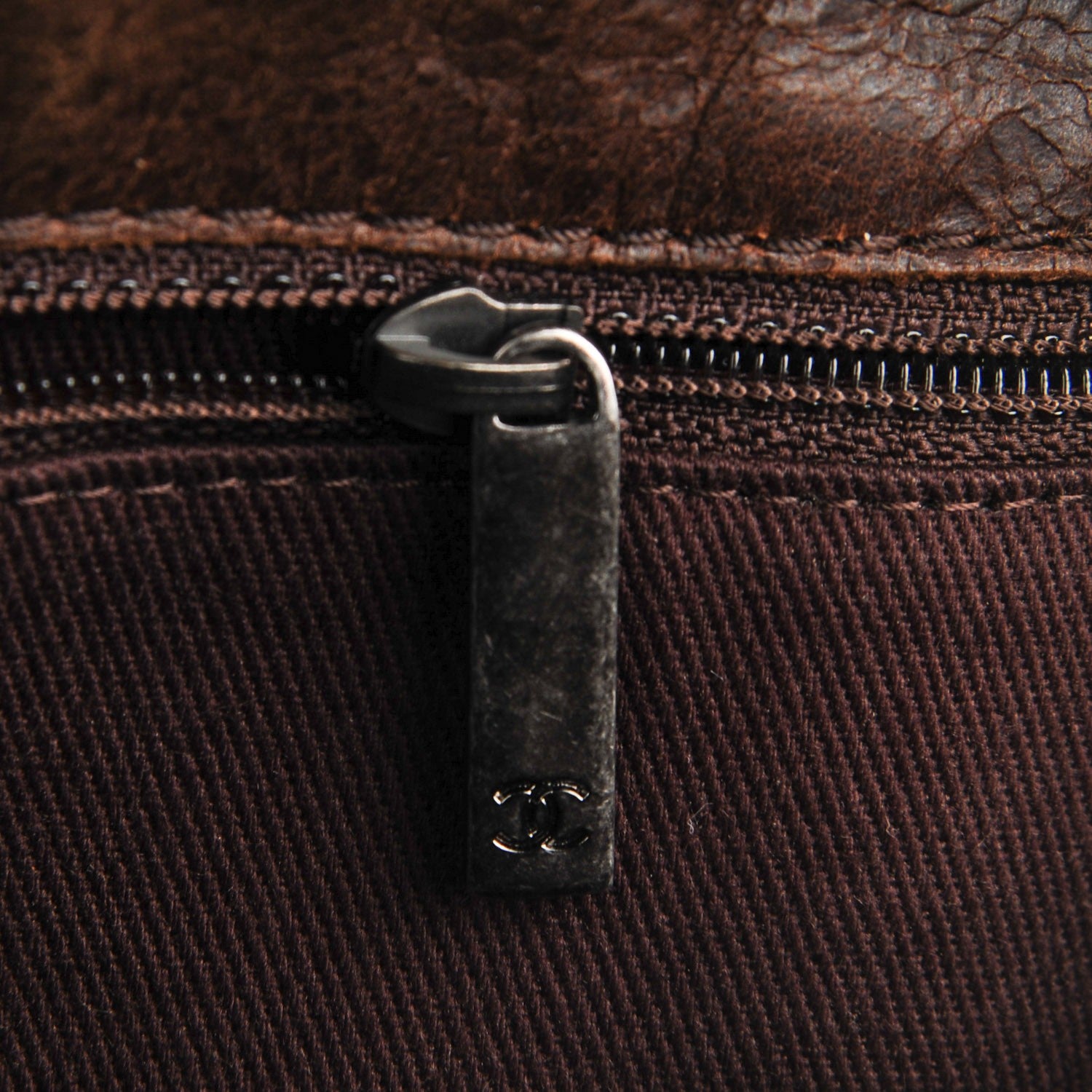 Chanel Aged Crumpled Calfskin Small Vintage Flap Brown 8 of 9