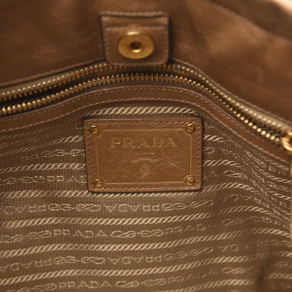 Prada Vitello Shine Top Handle Bag Sughero 7 of 13