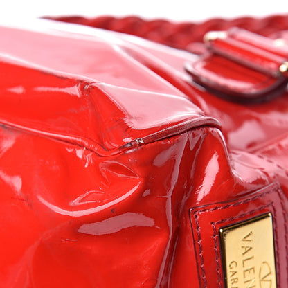 Valentino Garavani Patent Large Histoire Red 22 of 25