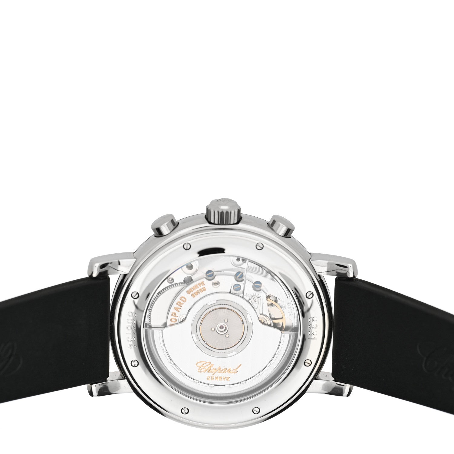 Chopard Stainless Steel Rubber 39mm Mille Miglia Chronograph Automatic Watch Silver 4 of 4