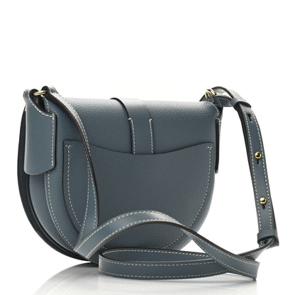 Chloe Grained Calfskin Small Darryl Saddle Crossbody Bag Mirage Blue 3 of 9
