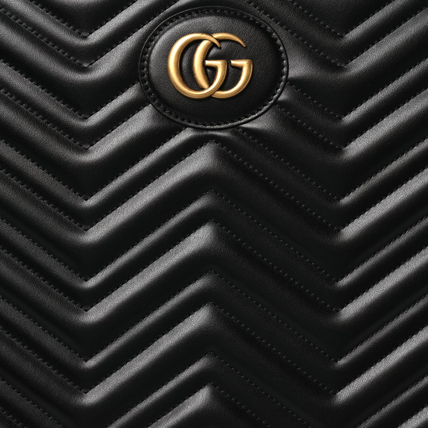 Calfskin Matelasse GG Marmont Small Trolley Black