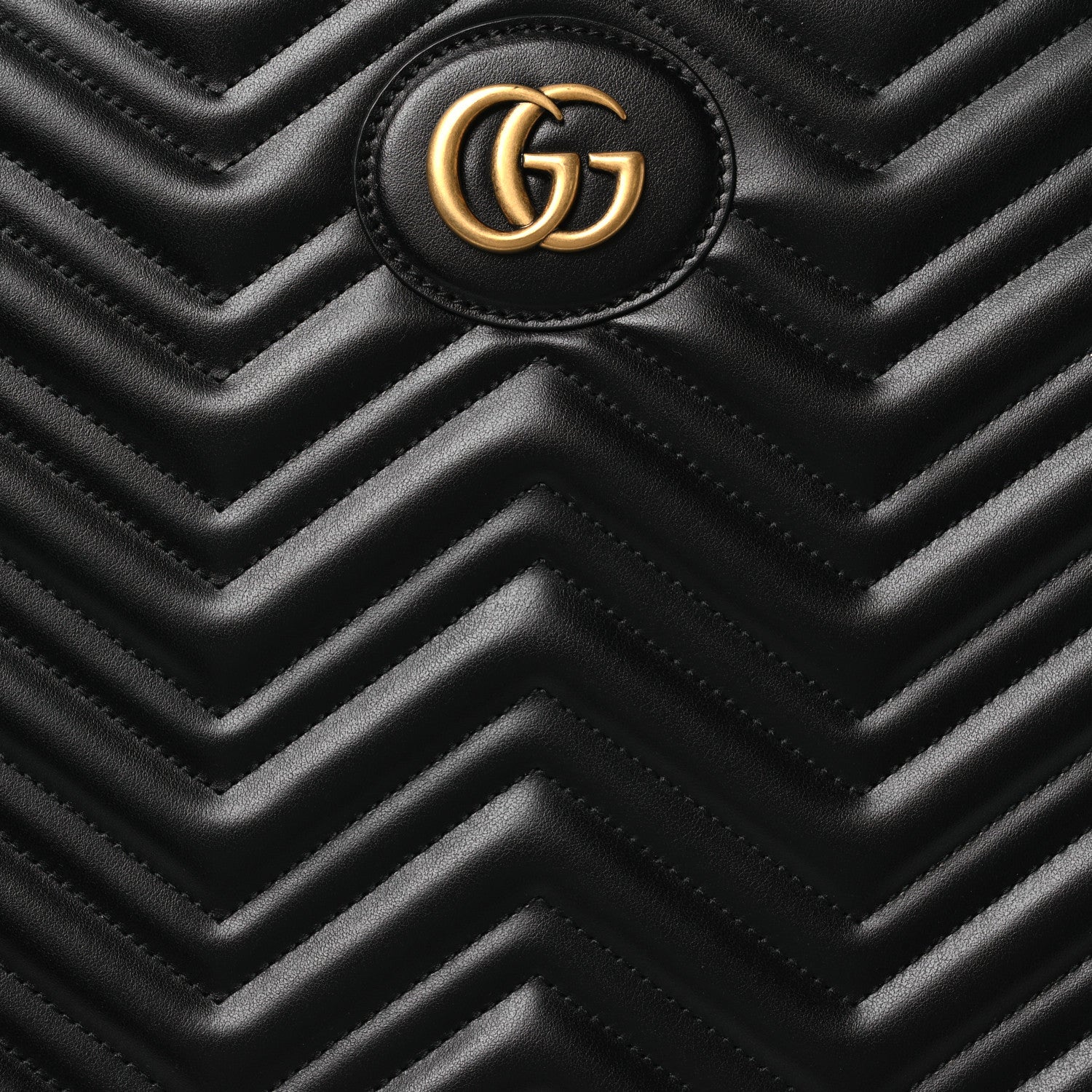 Gucci Calfskin Matelasse GG Marmont Small Trolley Black 7 of 10