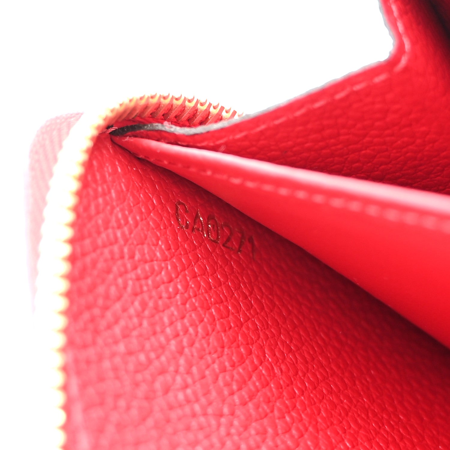 Louis Vuitton Empreinte Zippy Wallet Scarlet 7 of 9