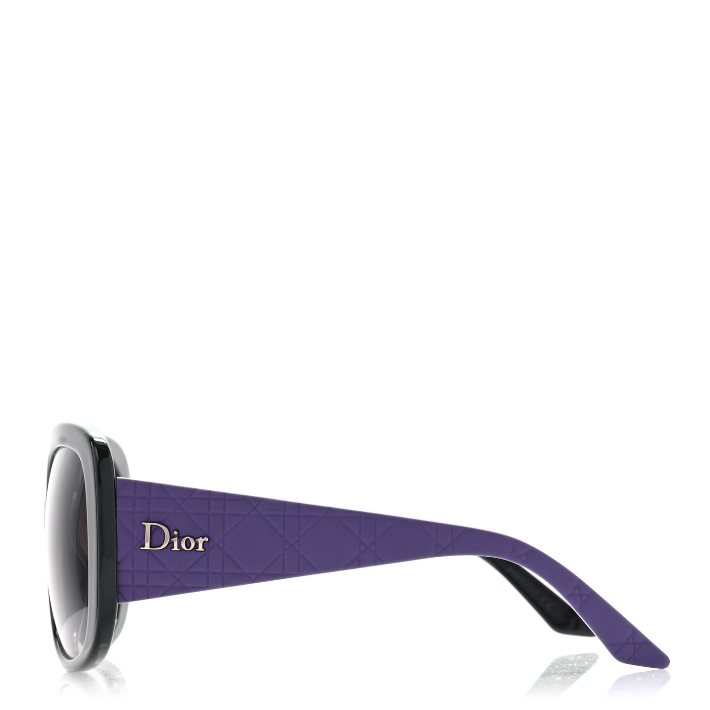 Resin Cannage Dior Lady Lady 10 Sunglasses Black Purple