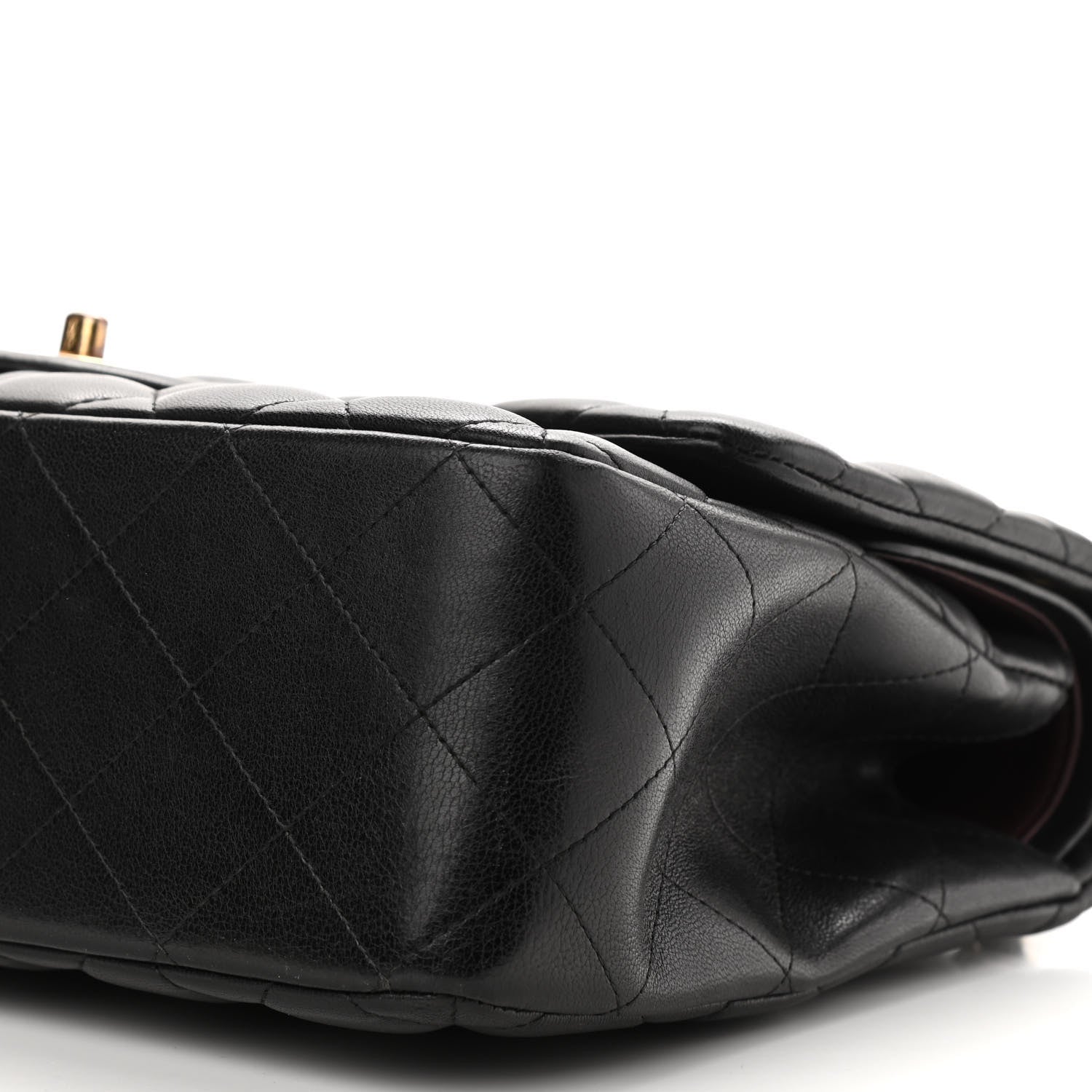 Chanel Lambskin Quilted Jumbo Double Flap Black 9 of 13
