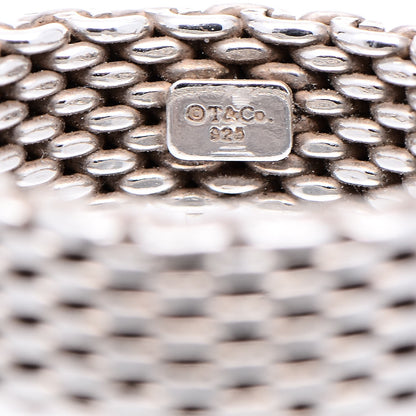 Tiffany Sterling Silver Mesh Somerset Ring 58 8.25 4 of 4