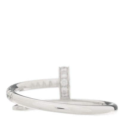 Cartier 18K White Gold Diamond Juste Un Clou Paved Ring 50 5.25 3 of 6