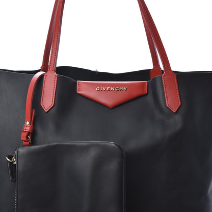 Givenchy Calfskin Medium Antigona Tote Black Red 9 of 14