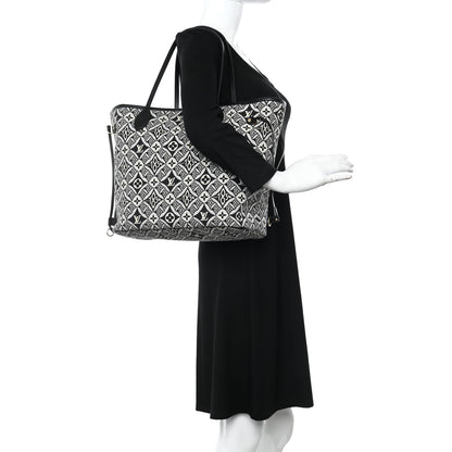 Louis Vuitton Jacquard Since 1854 Neverfull MM Grey 2 of 14