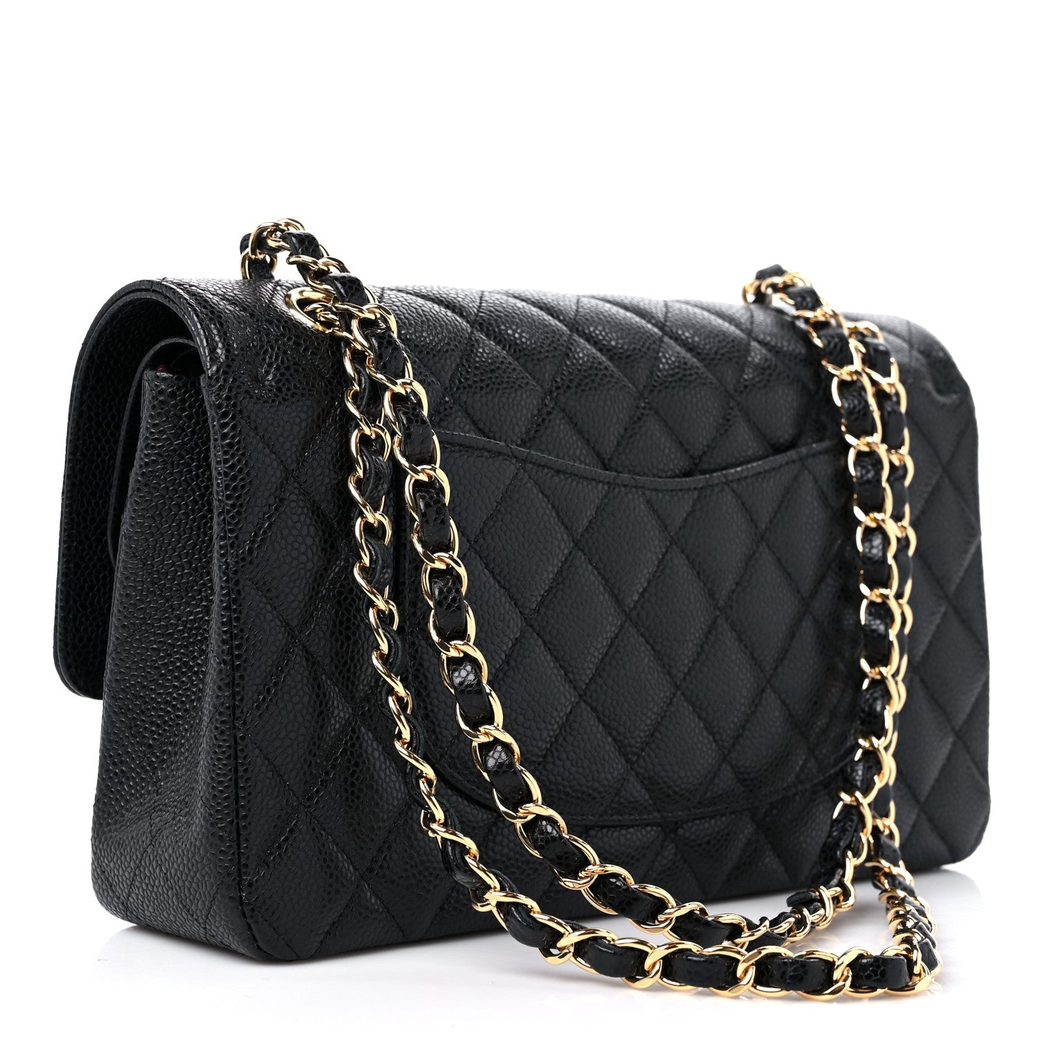 Chanel Caviar Quilted Medium Double Flap Black 2 of 9
