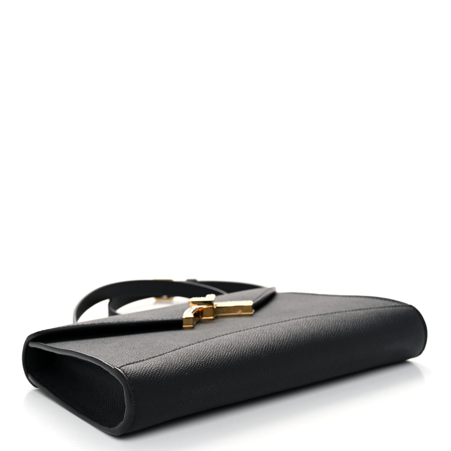 Carat Calfskin Gabrielle Clutch Black