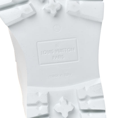 Louis Vuitton Calfskin Monogram Embossed Neoprene Mens Landscape Ankle Boots 9.5 White 6 of 16