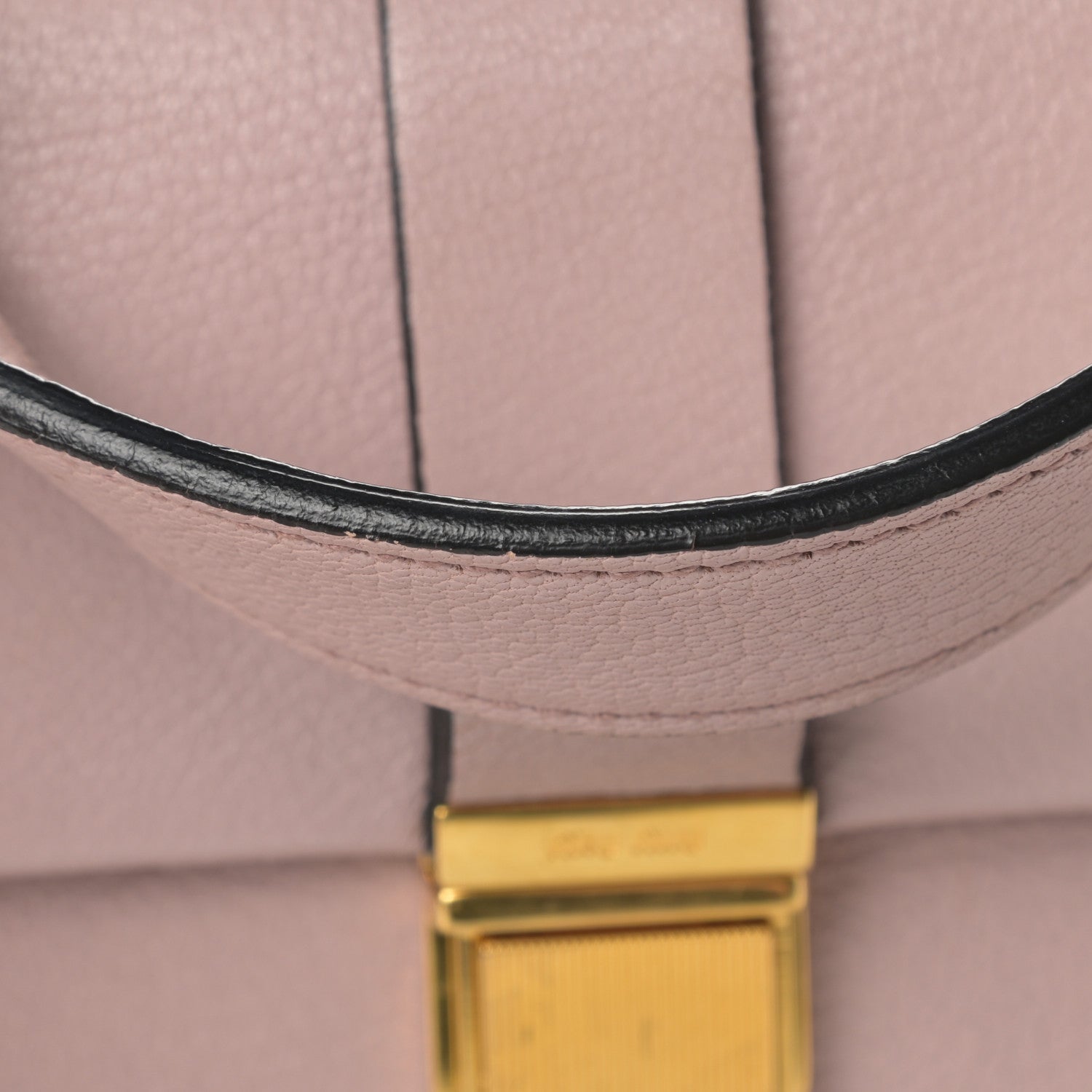 Miu Miu Goatskin Madras Top Handle Bag Mughetto 14 of 20
