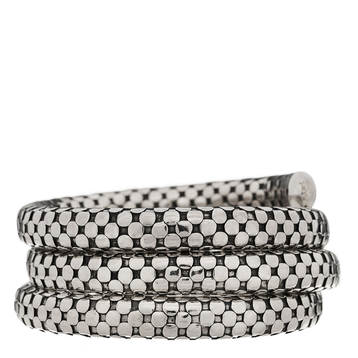 John Hardy Sterling Silver Dot Triple Coil Bracelet 2 of 5