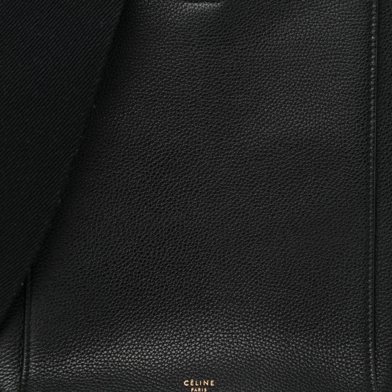 Celine Soft Grained Calfskin Small Sangle Bucket Bag Black 7 of 9