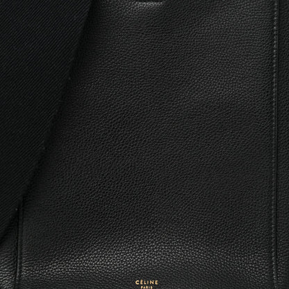 Celine Soft Grained Calfskin Small Sangle Bucket Bag Black 7 of 9