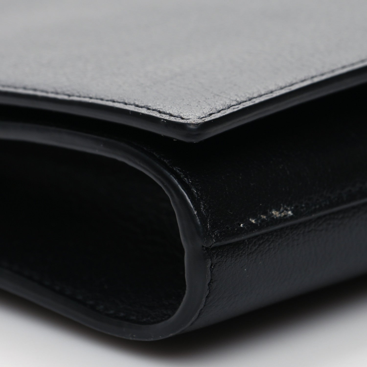 Saint Laurent Calfskin Monogram Large Belle De Jour Clutch Black 8 of 9