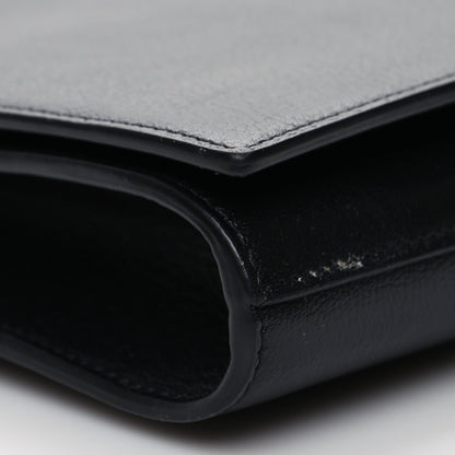 Saint Laurent Calfskin Monogram Large Belle De Jour Clutch Black 8 of 9