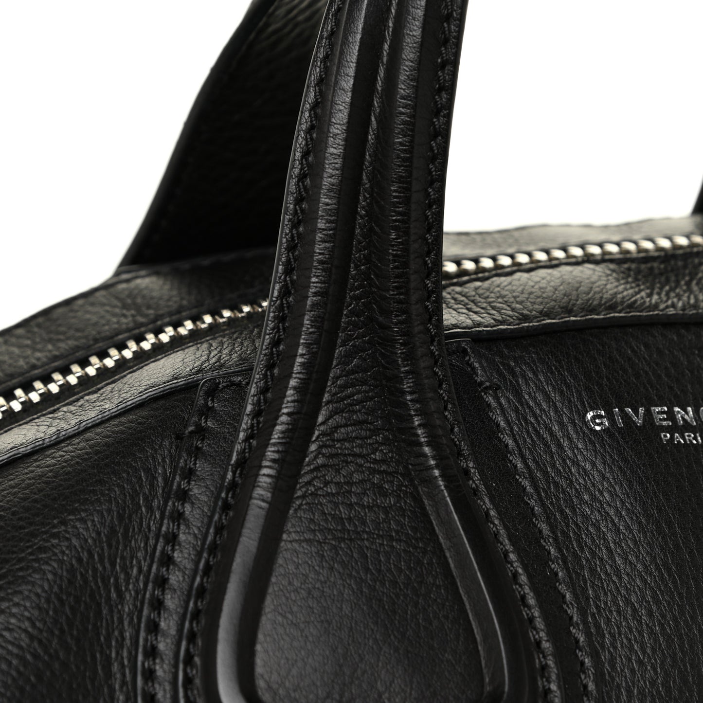 Pebbled Calfskin Small Nightingale Black