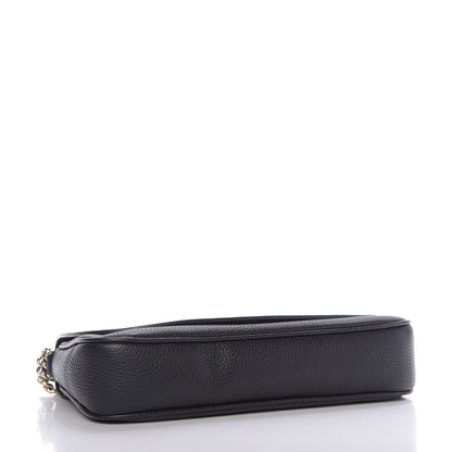 Gucci Pebbled Calfskin Medium Soho Flap Crossbody Black 4 of 9