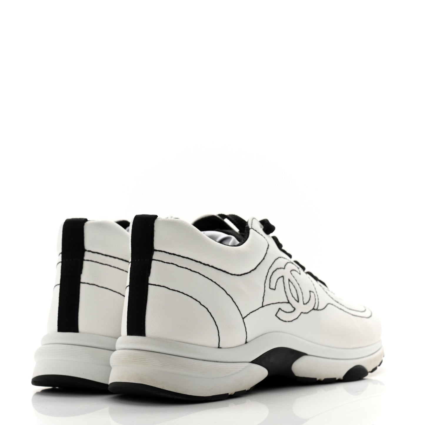 Cotton Womens CC Sneakers 37 White Black