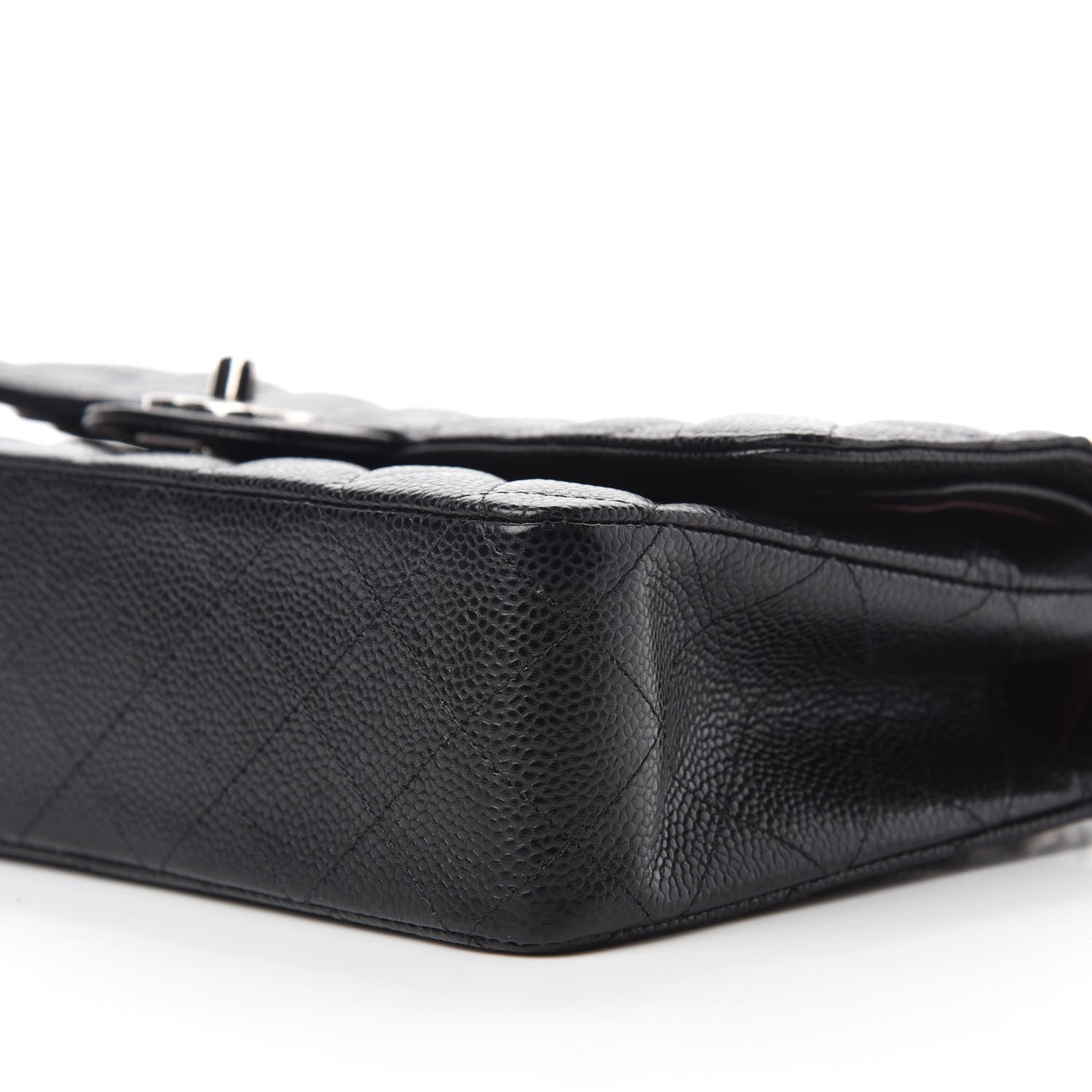 Chanel Caviar Quilted Medium Double Flap Black 7 of 11