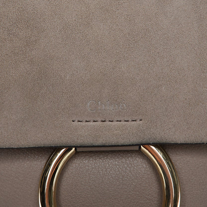 Chloe Suede Calfskin Small Faye Backpack Motty Grey 10 of 10