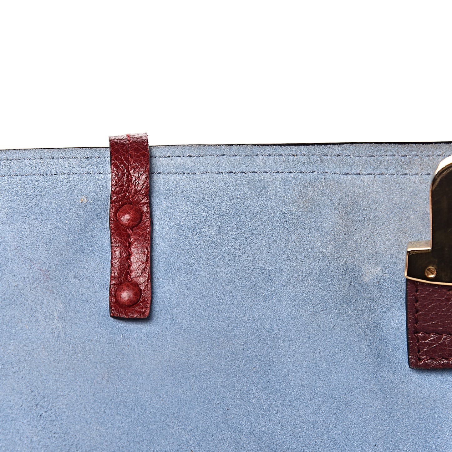 Glace Calfskin Suede Patchwork Etiquette Shoulder Bag Rubino Loto